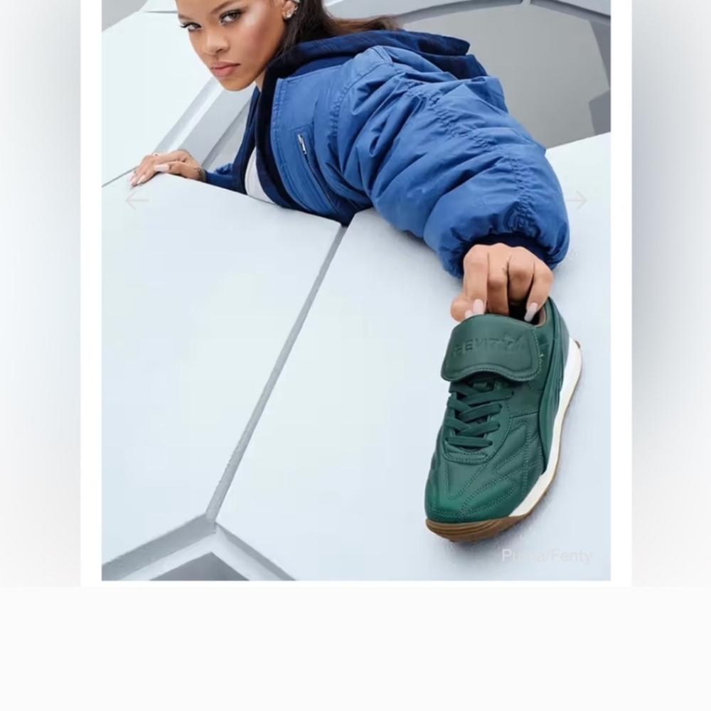 Puma‎ X Fenty green Women's Avanti VL Sneaker NWOB - Picture 5 of 6